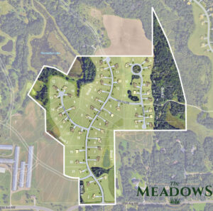 Site Plan Rendering of The Meadows at Petersen Farms