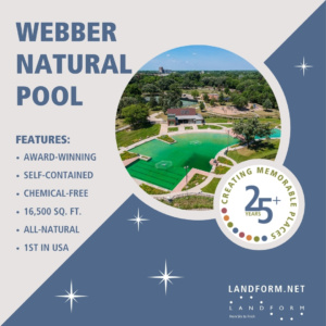 Webber Natural Swimming Pool 1033 US Country Minneapolis Minnesota Landform Civil Engineer Landscape Architect Land Surveyor Drone Photography