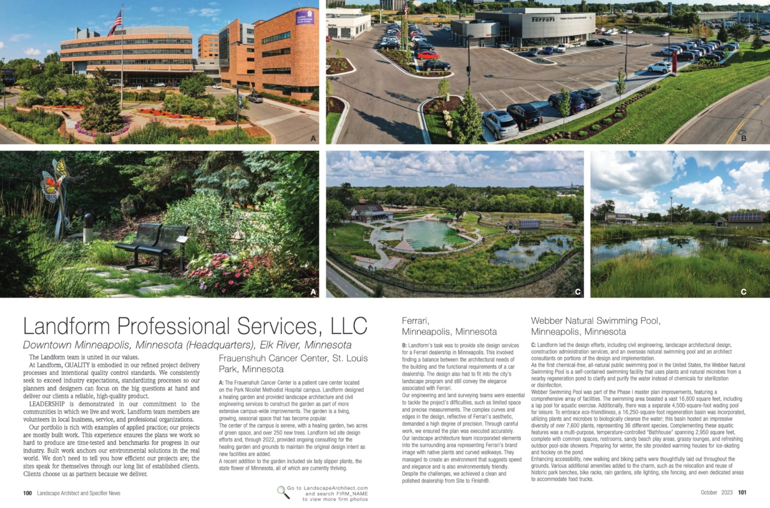 World Landscape Architecture Month - Landform Professional Services, LLC