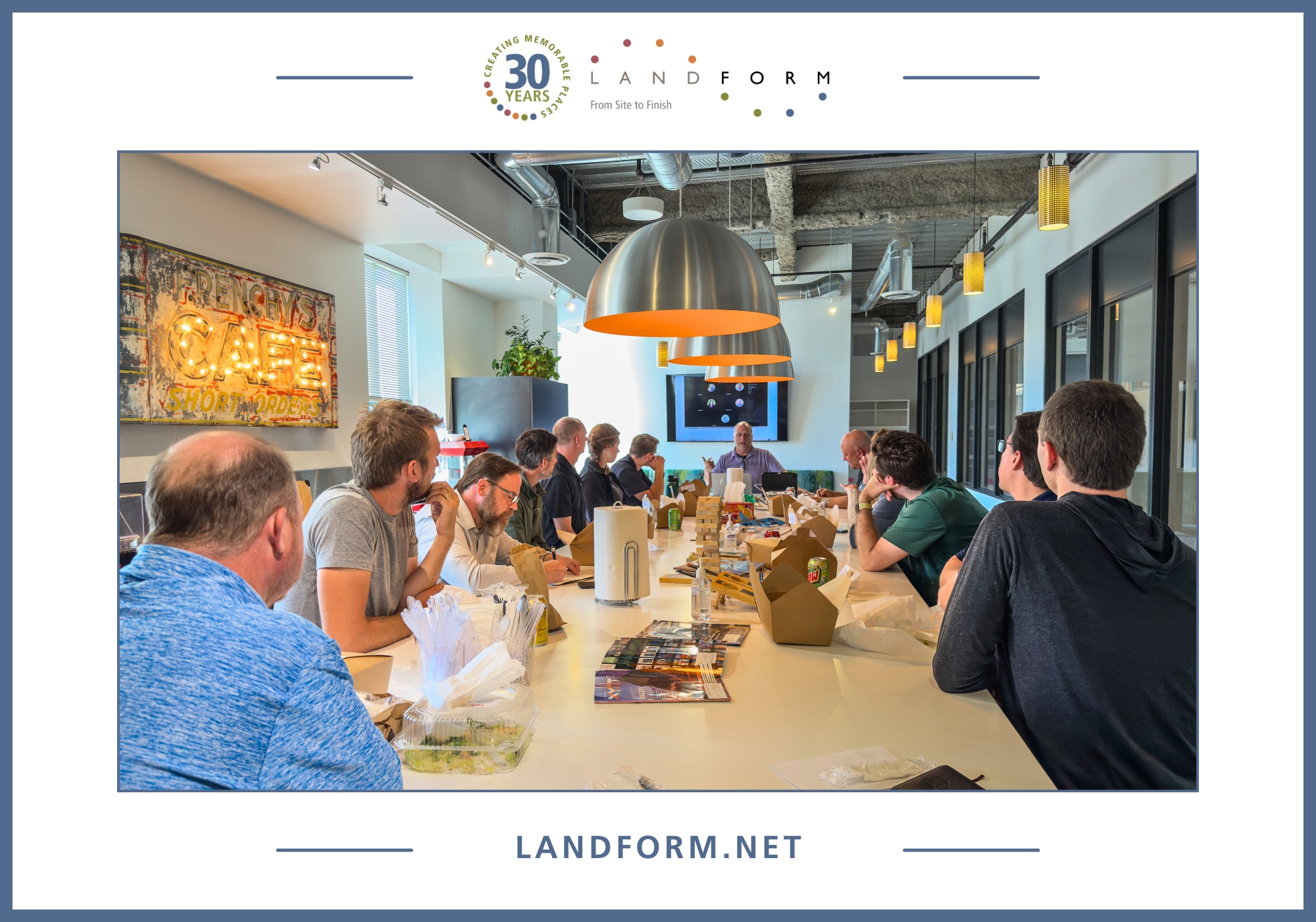 lunch learn teamwork success team civil engineer planner land surveyor landscape architect lidar drone minneapolis elk river minnesota