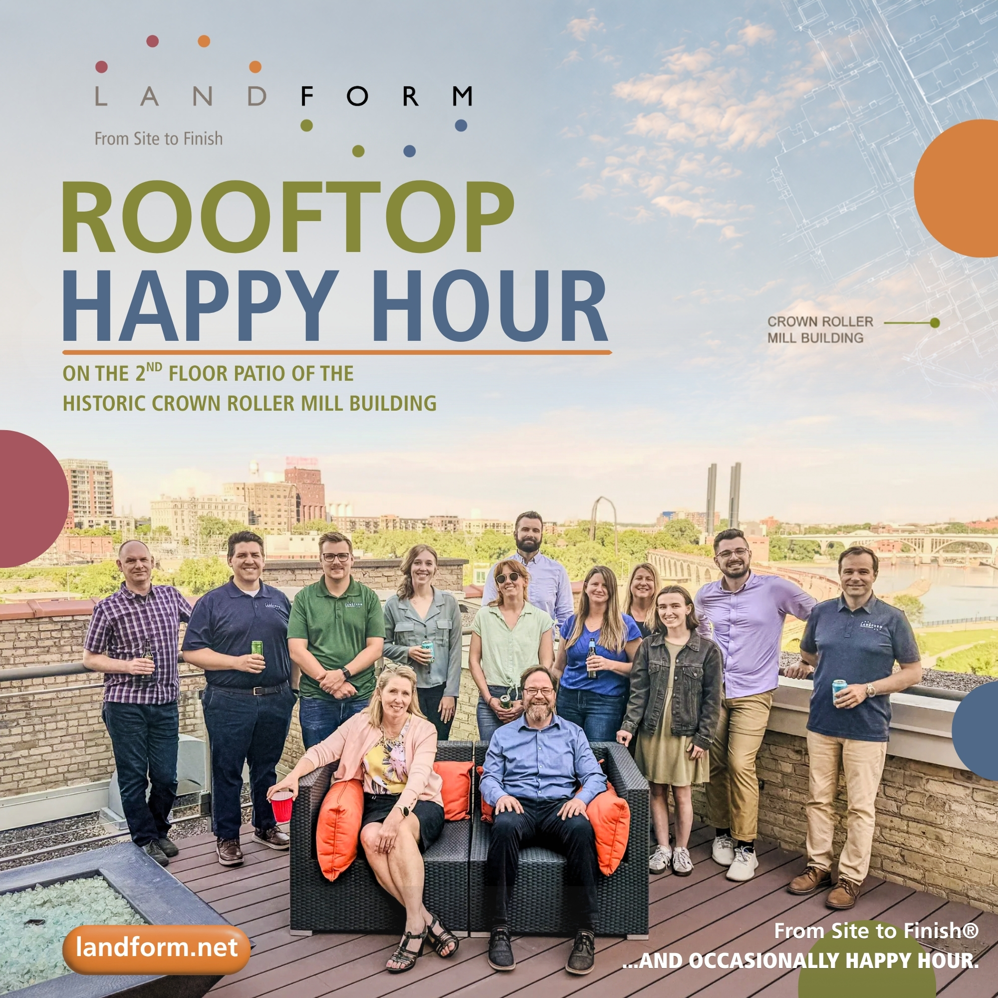 landform minneapolis happy hour civil engineer planner landscape architect land surveyor lidar drone pilot minnesota elk river