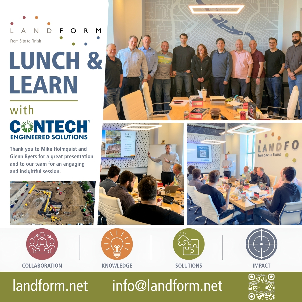 contech engineered solutions lunch learn landform minneapolis minnesota stormwater civil engineer land surveyor landscape architect planner lidar drone operator