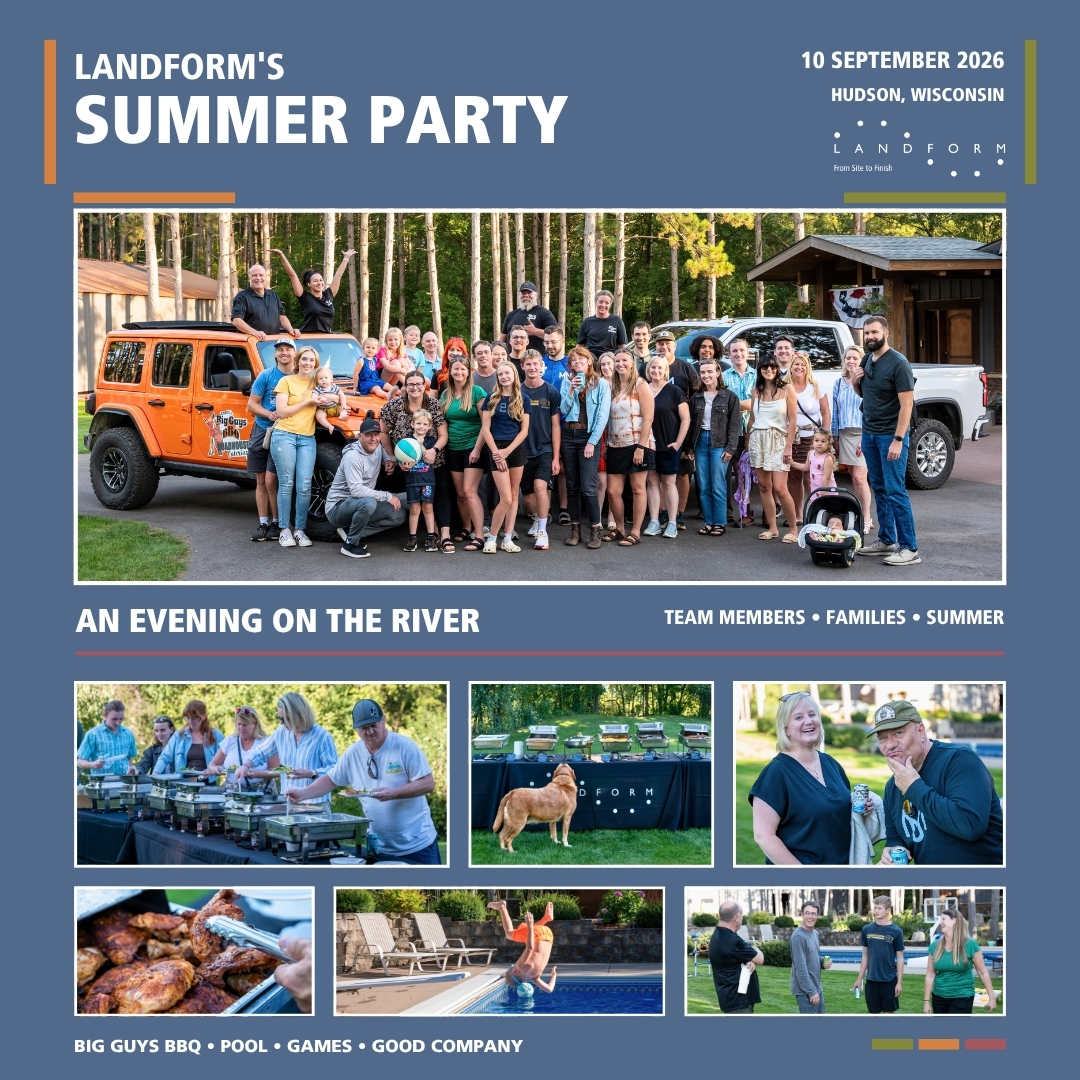 summer party hudson wisconsin st croix river big guys bbq land surveyor landscape architect planner civil engineer lidar drone pilot