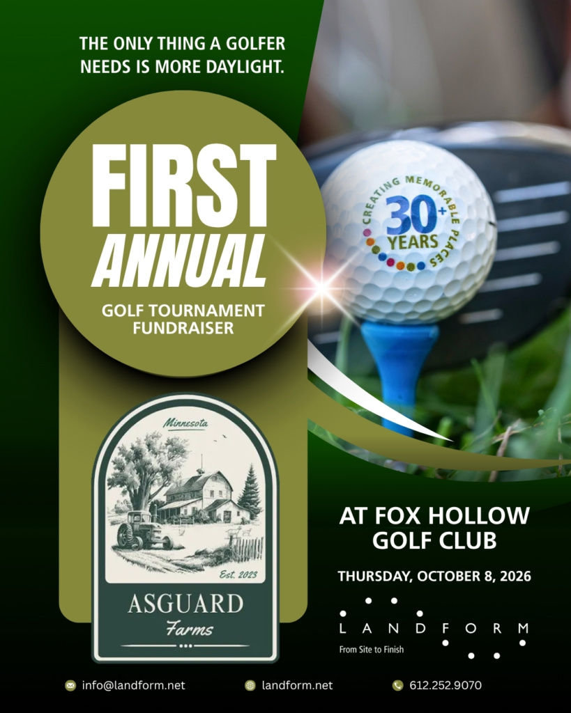 asguard farms golf tournament fox hollow landform civil engineer land surveyor planner lidar drone landscape architect minneapolis minnesota